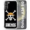 Cokitec Cover rinforzata per Samsung Galaxy A36 5G Manga One Piece con teschio
