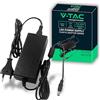 V-TAC Alimentatore 12V 60W 5A con Jack 2.1 per Telecamere, Strisce LED, Modem - Trasformatore Universale 12V con Spina di Corrente Casa per Schermi, Apparecchiature Elettroniche - Input AC 100-240V