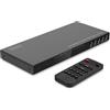 DIGITUS DS-55345 Switch a matrice HDMI 4x2-4 ingressi 2 uscite - UHD 4K/30 Hz HDTV: 3840 x 2160p - HDCP 1.4 e HDMI 1.4b - Multi-Viewer, Split-Screen, PIP - RS232, Audio (Toslink, Stereo 3,5mm)