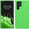kwmobile Cover per Samsung Galaxy S22 Ultra Custodia - Back Case per Smartphone in Silicone TPU - Protezione Gommata - verde lime