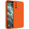 Topme Cover per Samsung Galaxy S10 Lite/Galaxy A91 (6.7 Inches) Custodia Case, Protezione Della Pelle Della Custodia in Silicone Tpu - Arancia