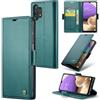 Rerzoiro Cover per Samsung Galaxy A32 5G Custodia Portafoglio [Blocco RFID] Premium Pelle PU Wallet Case Flip Libro con Porta Carte Slot Supporto Flip Case per Samsung Galaxy A32 5G, Blu-verde