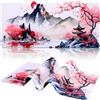 Yimomoyi Tappetino Mouse XXL, 900x400x3mm Tappetino Gaming, Mouse Pad con Base in Gomma Antiscivolo, Impermeabile Mousepad, Tappetino Scrivania Grande con Bordi Cuciti (Pittura a Inchiostro)
