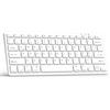 TQQ Tastiera Bluetooth Ricaricabile per iPad, Air, Pro, Mini, Samsung Tablet, Android e Windows, Tastiera Wireless, Bianco