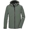 killtec Bambini e ragazzi Giacca softshell/giacca outdoor con cappuccio KOS 143 BYS SFTSHLL JCKT, oliv, 164, 43255-000