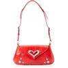 Pinko 520 Shoulder Classic Naplack Vintage, Borsa Donna, R30S_Rosso-Brushed Silver, Taglia Unica