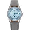 Seestern Sugess S451 Regulator Automatico Acciaio Pelle Grigio Blu Orologio Uomo