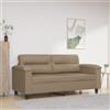 Gecheer Divano Moderno 2 Posti in Similpelle, per Soggiorno, Cappuccino, 170x77x80 cm, Ecopelle, Pelle Artificiale