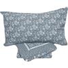 GX GARGIX COMPLETO LENZUOLA FLANELLA MORBIDA LETTO MATRIMONIALE 1 PIAZZA E MEZZA SINGOLO (LTS-8, SINGOLO)
