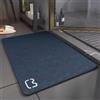Aeovot Sottile Diatomite Tappeto Scendi Doccia, Rettangolo Tappeto Assorbente Cucina Bagno Antiscivolo, con Fondo in Gomma per Casa, Camera da Letto, Cucina(Blu,50x80cm)