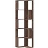 vidaXL Libreria Angolare 5Ripiani Rovere Marrone 50x50x179 cm Legno, libreria ad angolo, libreria, mobile porta libri, libreria a L