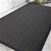 DEXI Zerbino Ingresso Esterno 90 x 150 cm, Tappeto per Porta Interno, Zerbini Antiscivolo Lavabile, Fondo in Gomma Impermeabile, Assorbente Tappeti per Corridoio, Balcone, Giardini, Grigio