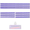 VZU 9 pezzi morbidi accessori a strisce di peluche, compatibili con aspirapolvere Dyson V6, V7, V8, V10, V11, V12, V15, testa di ricambio morbida, 3 pezzi di ricambio lunghi (23 cm) e 6 strisce corte