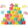 Flintronic 30 Pezzi Mini Smiley Spring Molla Giochi Gadget per Bambini, Spirali Arcobaleno Bambino