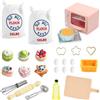 NUOGUAYI Miniatura Accessori per la Cucina, Accessori per Casa delle Bambole, 1/12 Mini Giocattolo da Cucina, Miniatura Farina Miscelatore Mattarello Biscotti, Gioco di Ruolo per Ragazzi e Ragazze (19PCS)