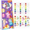 YPLUS Libro da colorare con acquerelli per bambini, carta da pittura ad acquerello per bambini di età compresa tra 1 e 3 2 - 4, libro magico, regalo artigianale da disegno - Mini Unicorn