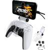 Joso PS5 Controller Phone Mount Clip, Clip Mount per PS5 DualSense Wireless Controller, Supporto iPhone, Android con PS Remote Play con OTG USB tipo C e cavo micro USB, 4 tappi di presa per pollice