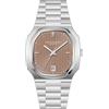 TACTO Specht & Sohne Classic 38MM Orologio da uomo NH35 automatico meccanico orologio da uomo in acciaio inox zaffiro cristallo impermeabile, Marrone, Classico