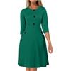 Generic Collo Alto per Juniors Autunno Inverno Manica Lunga Midi Slim Tunica Matita Lavoro Abiti Pianura Blazer Capispalla Donna 2025, Y-060 Verde Lime, L