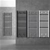 ECD Germany Radiatore Scaldasalviette Sahara - 500 x 1500 mm Bianco Dritto con Chiusura Centrale - Radiatore Scaldasalviette Asciugabiancheria 500x1500 mm dritto con chiusura centrale non elettrico