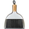 MR.SIGA Mini paletta e set di spazzole, spazzola per la pulizia portatile e combinazione di paletta con manico in bambù, 1 set
