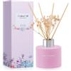 L'odeur Vill Diffusore Profumatore per Ambienti con 6 Bastoncini di fragranza, 4.06 oz (120ml) Gelsomino Lily, essenziale di fragranzaper casa per la Camera da Letto, Ufficio,Bagno decorazione.