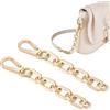 UNICRAFTALE 2Pz Prolunga per Borsa Catena Ferro Collegamento Metallico Prolunga Tracolla per Borsa A Tracolla Dorata 12.3cm Prolunga Tracolla A Catena Accessorio di Ricambio Cinghie A Catena per Borsa