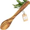 Hofmeister Holzwaren HOFMEISTER® Cucchiaio in Legno d'ulivo, sorprendente, venatura caratteristica, Legno, ulivo, Cucchiaio per Ciotola e Cereali, Cucchiaio per Cereali, 20,5 x 4,2 x 1 cm (1 Pezzo)