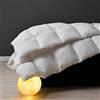DWR Piuma d'oca e Piumino,Piumino Matrimoniale 220x240,Piumino Estivo Leggera e Calda in 180gr/m²,Morbido e Traspirante, Approvato Oek-Tex e RDS, (Bianco,220x240cm)