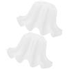 Housoutil 2pezzi Paralume in Acrilico Per Lampadario Design Floreale Artistico Luce Diffusa Bianca Adatto Per Lampade Sospensione Applique e Lampade Da Tavolo Installazione Semplice