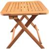 BRICOUTLET TAVOLO BASSO PIEGHEVOLE AMALFI 45x45x45CM Legno