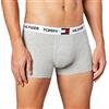 Tommy Hilfiger Logo in Cotone Organico, Grigio Erica Chiaro S Grigio Erica Chiaro