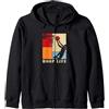 Basketball Hoop Life Player Youth Player Canestro da basket giocatore di vita retrò giovanile sport giocatore Bball Felpa con Cappuccio