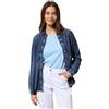 Cecil B345574 Camicia Jeans, Light Blue Wash, XXL Donna