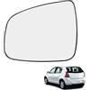 Ruolin Vetro Specchietto Retrovisore Sinistro, Vetro Specchio Retrovisore Esterno Auto Compatibile con Dacia Sandero Duster Logan
