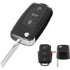 kuyuansu 3Pulsante Guscio chiave Per VW Jetta Golf Passat Beetle Sk0da Seat Polo B5