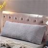 Reafort Ultra Molle Sherpa Cuscino Copertura/Cassa con Chiusura a Cerniera Corpo Grigio Argento 21 X54