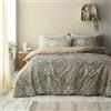 Pineapple Elephant Alba Geo - Set copripiumino matrimoniale reversibile con federe, colore: verde
