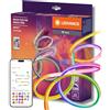 LEDVANCE SMART WIFI NEON FLEX MGC RGB RC striscia LED colorata per esterni con tecnologia WiFi e distribuzione omogenea della luce; dimmerabile; bianco; silicone; 5 m; lampadina non sostituibile