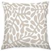 TOM TAILOR Herding TOM TAILOR Copricuscino Renforcé, 40x40 cm, 100% Cotone/Renforcé, Con Cerniera Colorata, ORGANIC LEAVES Beige, Bianco (Sunny Sand)