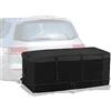 OUGPIU Box Tetto Auto,410L Baule Auto Tetto Inimpermeabile Antistrappo 600D,Baule Auto Tetto con Antiscivolo Cinghie e Ganci,135x51x51cm Box Tetto Auto e Pieghevole per Auto con/senza Portapacchi
