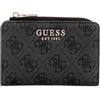 GUESS Portafoglio da donna Laurel con cerniera, Logo Carbone, Taglia unica, Laurel - Porta carte con cerniera