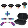 Gopiiphon Metal Thumbsticks for Xbox Elite Controller Series 2 Replacement Magnetic Buttons Kit Includes 4 Swap Magnetic Joysticks,4 Paddles,1 Standard D-Pads, Accessories Parts for Xbox One Elite 2 (Colorful)