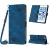 Mo-Beauty Custodia per iPod Touch 7/6 / 5, PU Pelle Portafoglio Flip Custodia a tracolla [Supporto] [Scomparto per carte] [Chiusura Magnetica] Cover per iPod Touch 7 - Blu