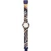 HIP HOP, Collezione Wax Block, Orologio Donna Peanuts, Cinturino in Silicone e Tessuto Wax, Intercambiabile e Regolabile, Cassa 32 mm, Movimento al Quarzo, Resistente all'Acqua, Multicolor