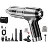 Gevvnss Mini Aspirapolvere per Auto,12000pa Aspirabriciole Senza Fili Ricaricabile 120W 7,4V,Aspirapolvere Portatile Potente per Auto Casa Ufficio Peli di Domestici