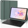 FOGARI Custodia con Tastiera Italiana per Samsung Galaxy Tab A9+ 11 2023, Tastiera Bluetooth Magnetica Staccabile, Design Sottile, Compatibile con Samsung Galaxy Tab A9 Plus(SM-X210/X216/X218), Verde Scuro