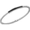 Zancan Bracciale Zancan Uomo Insignia 925 in Argento Zircone ESB153 Insignia 925