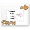 GIFART Cornice Personalizzata Festa del Papà con foto - Quadretto Portafoto Personalizzabile con immagine (Modello Lorenzo)