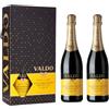 VALDO Gift Box Marca Oro Valdobbiadene Prosecco Superiore DOCG, 750 ml x 2